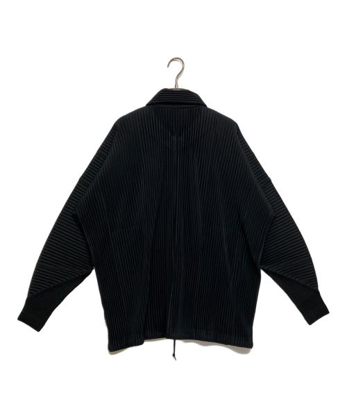 HOMME PLISSE ISSEY MIYAKE（オム プリッセ イッセイ ミヤケ）HOMME PLISSE ISSEY MIYAKE (オム プリッセ イッセイ ミヤケ) プリーツコーチジャケット ブラック サイズ:SIZE 3の古着・服飾アイテム