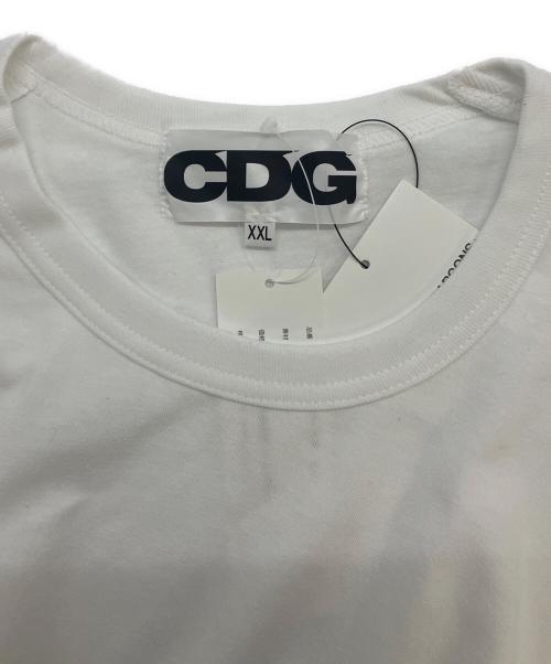 CDG（シーディージー）CDG (シーディージー) Twist Long Sleeve T-Shirt ホワイト サイズ:SIZE  XXL 未使用品の古着・服飾アイテム