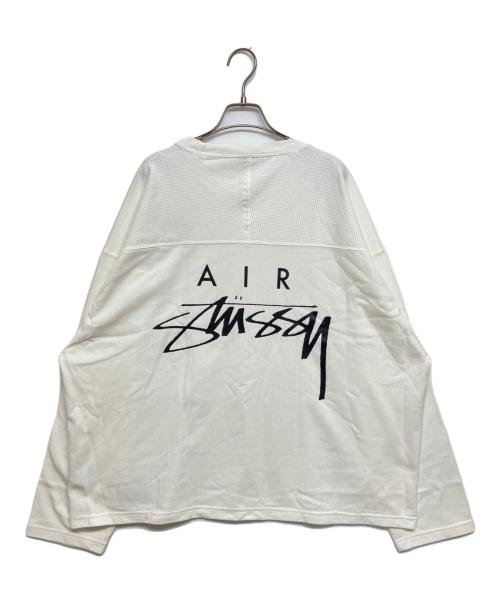 NIKE（ナイキ）NIKE (ナイキ) stussy (ステューシー) Long Sleeve Top Sail & Black FJ9164-133 ホワイト サイズ:SIZE XLの古着・服飾アイテム