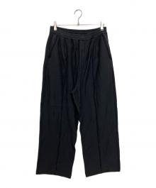 MAISON SPECIAL（メゾンスペシャル）の古着「スウェットパンツ/Heavy-Weight Sweat Prime-Wide Pin tuck Easy Pants」｜ブラック