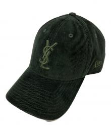 Yves Saint Laurent×New Era（イヴサンローラン×ニューエラ）の古着「コーデュロイ カサンドラキャップ 695048Y2B412900」｜カーキ