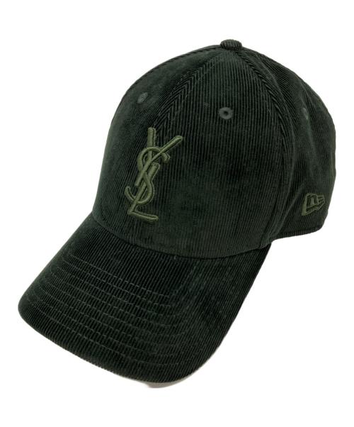 Yves Saint Laurent（イヴサンローラン）Yves Saint Laurent (イヴサンローラン) New Era (ニューエラ) コーデュロイ カサンドラキャップ 695048Y2B412900 カーキ サイズ:実寸サイズをご参照くださいの古着・服飾アイテム