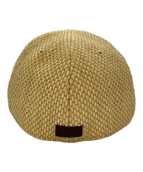 New Era（ニューエラ）New Era (ニューエラ) KITH (キス) Raffia Franchise LS Cap/キャップ ベージュ サイズ:SIZE XLの古着・服飾アイテム
