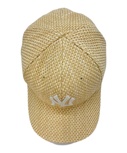 New Era（ニューエラ）New Era (ニューエラ) KITH (キス) Raffia Franchise LS Cap/キャップ ベージュ サイズ:SIZE XLの古着・服飾アイテム