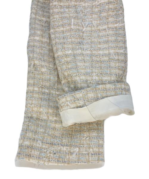 ANAYI（アナイ）ANAYI (アナイ) ミックスツイードノーカラー ジャケット　10261110080 アイボリー サイズ:SIZE 34 未使用品の古着・服飾アイテム
