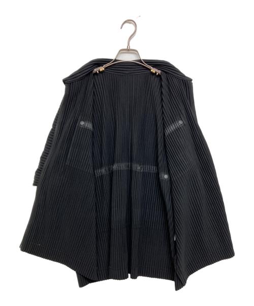 HOMME PLISSE ISSEY MIYAKE（オム プリッセ イッセイ ミヤケ）HOMME PLISSE ISSEY MIYAKE (オム プリッセ イッセイ ミヤケ) FLIPバックビッグポケットシャツ HP31JJ172 ブラック サイズ:SIZE3の古着・服飾アイテム