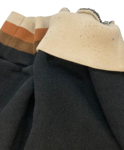 MARNI（マルニ）MARNI (マルニ) フロントロゴ刺繍 プルオーバーパーカー　FUMU0073L0 S25494 ブラック×ベージュ サイズ:SIZE48の古着・服飾アイテム