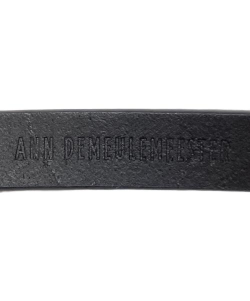 ANN DEMEULEMEESTER（アンドゥムルメステール）ANN DEMEULEMEESTER (アンドゥムルメステール) ADEA 1.5 CM BELT SILKY MATT LEATHER　2501-W-BE12-LT167-099 ブラック サイズ:SIZE90の古着・服飾アイテム