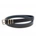 ANN DEMEULEMEESTER（アンドゥムルメステール）の古着「ADEA 1.5 CM BELT SILKY MATT LEATHER　2501-W-BE12-LT167-099」｜ブラック
