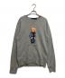 POLO RALPH LAUREN（ポロ・ラルフローレン）の古着「DENIM BEAR CREW SWEAT ポロベア スウェット」｜グレー