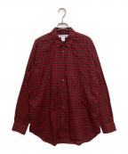 COMME des GARCONS SHIRTコムデギャルソンシャツ）の古着「コットンタータンチェックレギュラーカラーシャツ　FP-B070」｜レッド