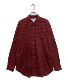 COMME des GARCONS SHIRT（コムデギャルソンシャツ）の古着「コットンタータンチェックレギュラーカラーシャツ　FP-B070」｜レッド