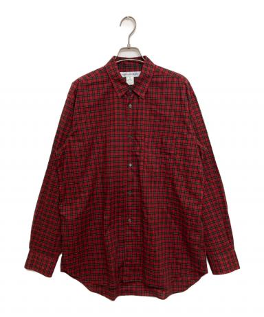 ギャルソン GARCONS SHIRT ウール チェック ハット タータン L 中古・古着通販】COMME des GARCONS SHIRT (コムデギャルソンシャツ