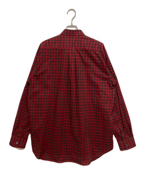 COMME des GARCONS SHIRT（コムデギャルソンシャツ）COMME des GARCONS SHIRT (コムデギャルソンシャツ) コットンタータンチェックレギュラーカラーシャツ　FP-B070 レッド サイズ:SIZE Mの古着・服飾アイテム