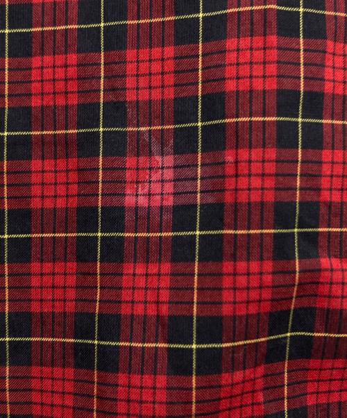 COMME des GARCONS SHIRT（コムデギャルソンシャツ）COMME des GARCONS SHIRT (コムデギャルソンシャツ) コットンタータンチェックレギュラーカラーシャツ　FP-B070 レッド サイズ:SIZE Mの古着・服飾アイテム