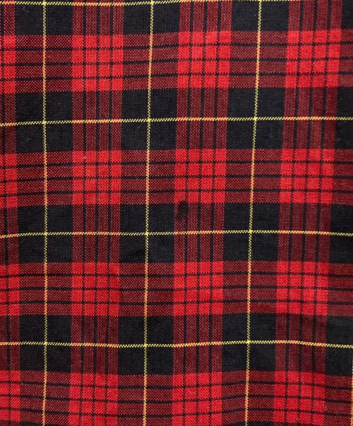 COMME des GARCONS SHIRT（コムデギャルソンシャツ）COMME des GARCONS SHIRT (コムデギャルソンシャツ) コットンタータンチェックレギュラーカラーシャツ　FP-B070 レッド サイズ:SIZE Mの古着・服飾アイテム