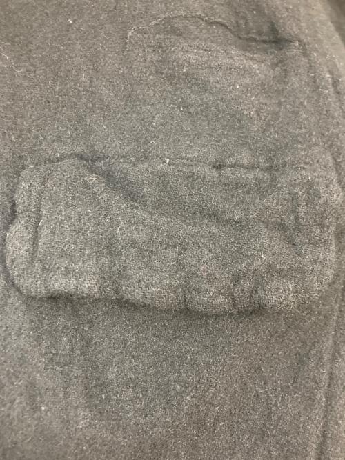 COMME des GARCONS SHIRT（コムデギャルソンシャツ）COMME des GARCONS SHIRT wool nylon thin serge garment treated/ウール縮絨 袖ニット 4ボタン ジャケット　FN-J505 ブラック サイズ:SIZE Mの古着・服飾アイテム