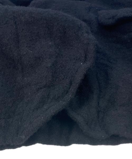 COMME des GARCONS SHIRT（コムデギャルソンシャツ）COMME des GARCONS SHIRT wool nylon thin serge garment treated/ウール縮絨 袖ニット 4ボタン ジャケット　FN-J505 ブラック サイズ:SIZE Mの古着・服飾アイテム