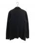 COMME des GARCONS SHIRT wool nylon thin serge garment treated/ウール縮絨 袖ニット 4ボタン ジャケット　FN-J505 ブラック サイズ:SIZE M：45000円