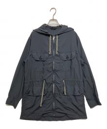 COMME des GARCONS HOMME DEUX（コムデギャルソン オム ドゥ）の古着「製品染ポリエステルブロードミリタリーパーカー　DQ-B044」｜グレー