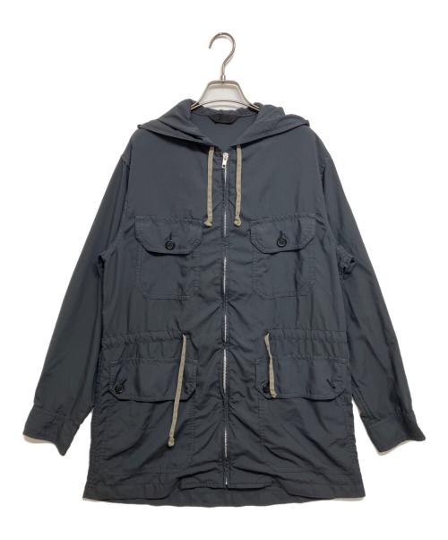 COMME des GARCONS HOMME DEUX（コムデギャルソン オム ドゥ）COMME des GARCONS HOMME DEUX (コムデギャルソン オム ドゥ) 製品染ポリエステルブロードミリタリーパーカー　DQ-B044 グレー サイズ:SIZE Sの古着・服飾アイテム