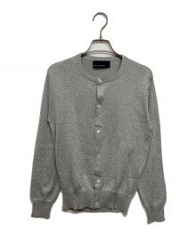 COMME des GARCONS（コムデギャルソン）の古着「ラメニットカーディガン」｜シルバー