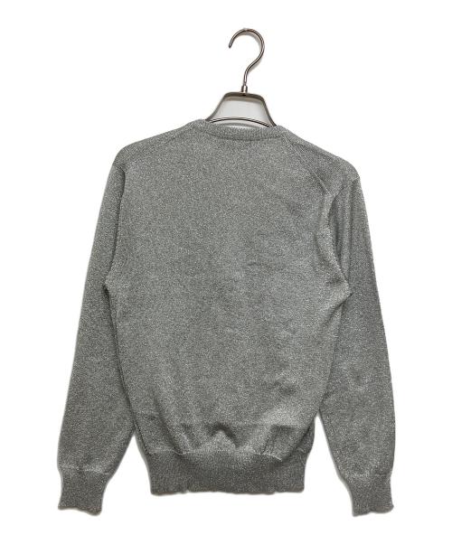 COMME des GARCONS（コムデギャルソン）COMME des GARCONS (コムデギャルソン) ラメニットカーディガン シルバー サイズ:実寸参照の古着・服飾アイテム