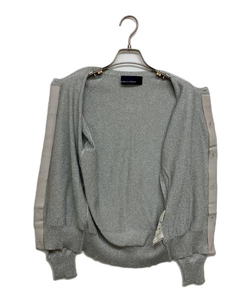COMME des GARCONS（コムデギャルソン）COMME des GARCONS (コムデギャルソン) ラメニットカーディガン シルバー サイズ:実寸参照の古着・服飾アイテム
