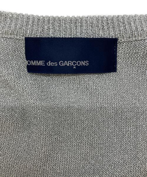 COMME des GARCONS（コムデギャルソン）COMME des GARCONS (コムデギャルソン) ラメニットカーディガン シルバー サイズ:実寸参照の古着・服飾アイテム