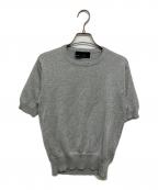COMME des GARCONSコムデギャルソン）の古着「半袖ラメニット」｜シルバー
