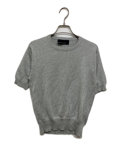 COMME des GARCONS（コムデギャルソン）COMME des GARCONS (コムデギャルソン) 半袖ラメニット シルバー サイズ:実寸参照の古着・服飾アイテム