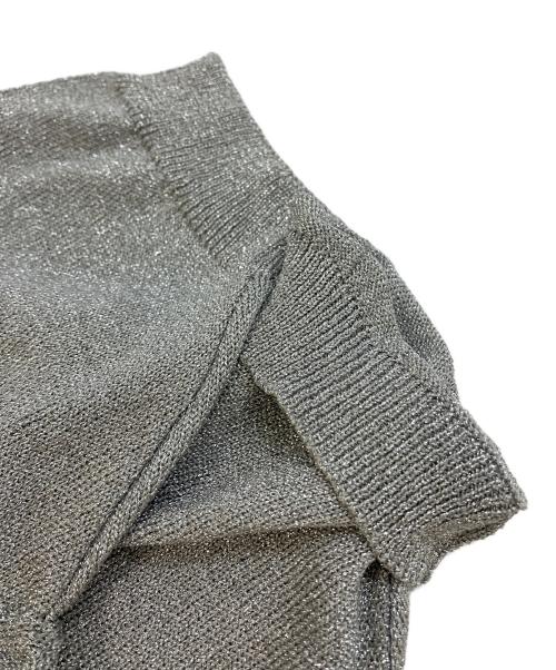 COMME des GARCONS（コムデギャルソン）COMME des GARCONS (コムデギャルソン) 半袖ラメニット シルバー サイズ:実寸参照の古着・服飾アイテム