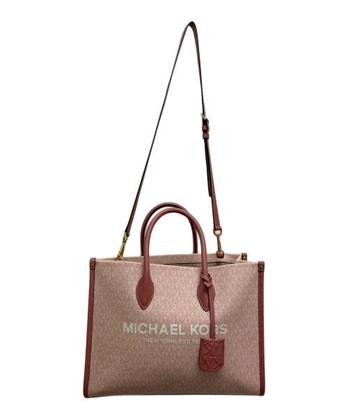 MICHAEL KORS（マイケルコース）MICHAEL KORS (マイケルコース) 2WAYバッグ ピンク サイズ:実寸参照の古着・服飾アイテム