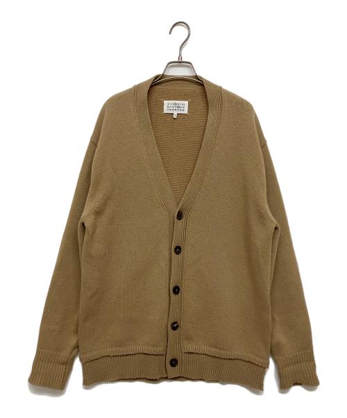 Maison Margiela（メゾンマルジェラ）Maison Margiela (メゾンマルジェラ) 5G エルボーパッチ ニット カーディガン ベージュ サイズ:SIZE XSの古着・服飾アイテム