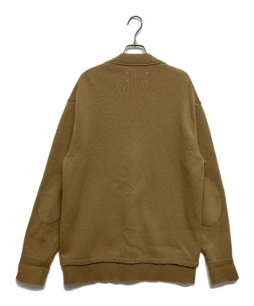 Maison Margiela（メゾンマルジェラ）Maison Margiela (メゾンマルジェラ) 5G エルボーパッチ ニット カーディガン ベージュ サイズ:SIZE XSの古着・服飾アイテム