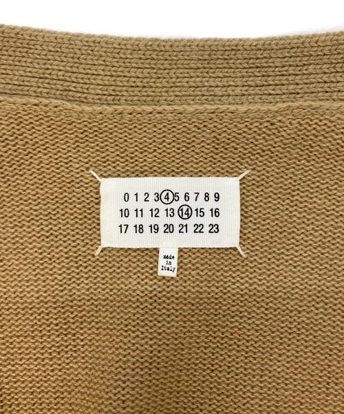 Maison Margiela（メゾンマルジェラ）Maison Margiela (メゾンマルジェラ) 5G エルボーパッチ ニット カーディガン ベージュ サイズ:SIZE XSの古着・服飾アイテム