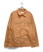 maison kitsuneメゾンキツネ）の古着「ワークカバーオール」｜ベージュ