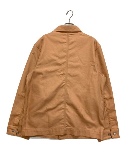 maison kitsune（メゾンキツネ）maison kitsune (メゾンキツネ) ワークカバーオール ベージュ サイズ:SIZE Lの古着・服飾アイテム