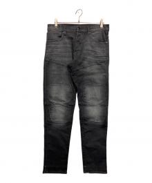 G-STAR RAW（ジースターロゥ）の古着「Biker Patched Slim Jeans　」｜ブラック