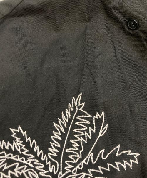 NOMA t.d.（ノーマティーディー）NOMA t.d. (ノーマティーディー) Palm Tree Hand Embroidery LS Shirt　N37-EM05 ブラック サイズ:SIZE 4の古着・服飾アイテム