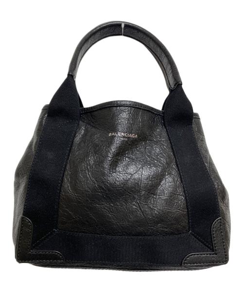 BALENCIAGA（バレンシアガ）BALENCIAGA (バレンシアガ) レザーハンドバッグ ブラック サイズ:実寸参照の古着・服飾アイテム