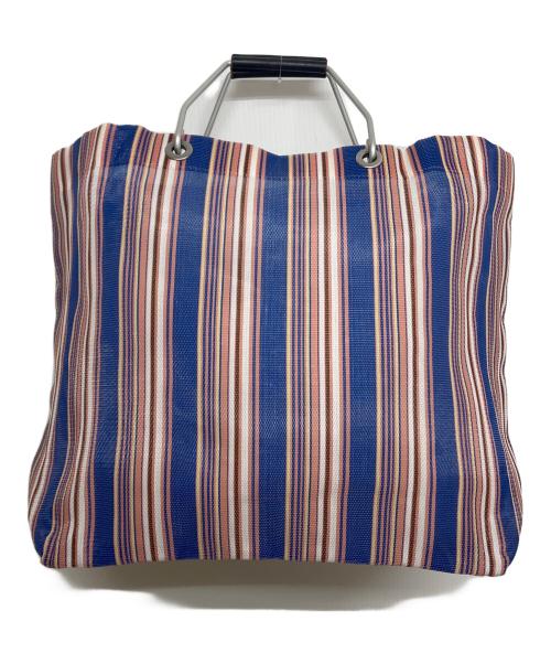 MARNI（マルニ）MARNI (マルニ) フラワーカフェ マーケット トートバッグ ネイビー サイズ:実寸参照の古着・服飾アイテム