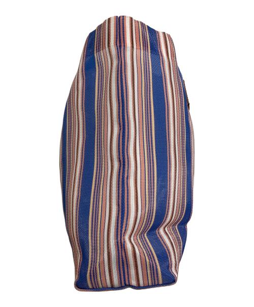 MARNI（マルニ）MARNI (マルニ) フラワーカフェ マーケット トートバッグ ネイビー サイズ:実寸参照の古着・服飾アイテム