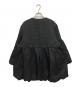 LOUNIE (ルーニー) ジャガードバルーンスリーブノーカラーコート ブラック サイズ:SIZE 36：10000円