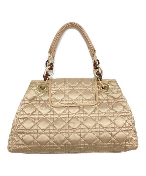 Christian Dior（クリスチャン ディオール）Christian Dior (クリスチャン ディオール) チャーミングロック カナージュ サテン ショルダーバッグ ゴールド サイズ:実寸サイズを参照くださいの古着・服飾アイテム