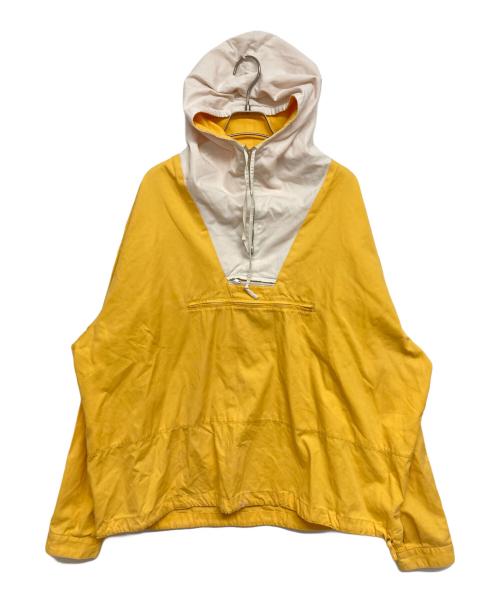 J.CREW（ジェイクルー）J.CREW (ジェイクルー) ツートーンアノラックパーカー アイボリー×イエロー サイズ:SIZE Lの古着・服飾アイテム