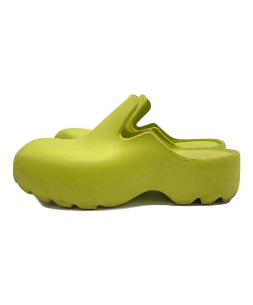 BOTTEGA VENETA（ボッテガベネタ）BOTTEGA VENETA (ボッテガベネタ) クロッグサンダル イエロー サイズ:SIZE 38の古着・服飾アイテム