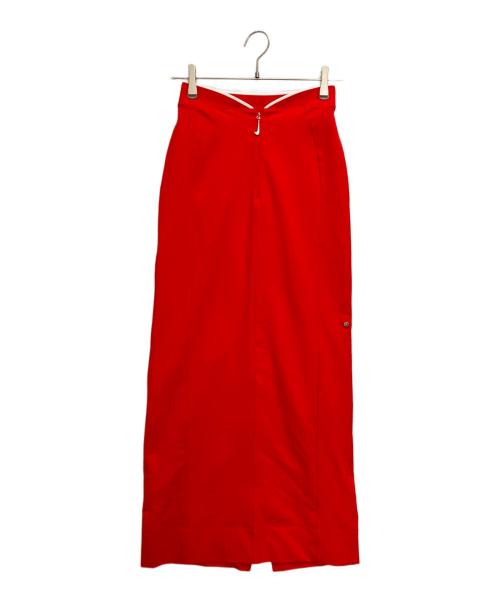 NIKE（ナイキ）NIKE (ナイキ) jacquemus (ジャックムス) University Red Sports Casual Midi Skirt レッド サイズ:SIZE Sの古着・服飾アイテム