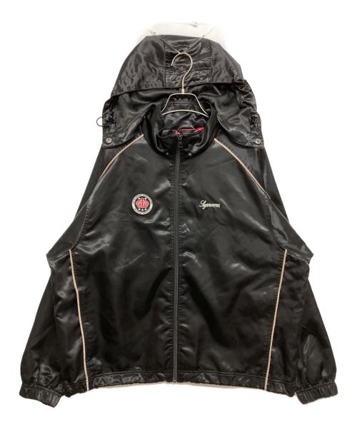 SUPREME（シュプリーム）Supreme (シュプリーム) Satin Hooded Track Jacket ブラック サイズ:SIZE Sの古着・服飾アイテム
