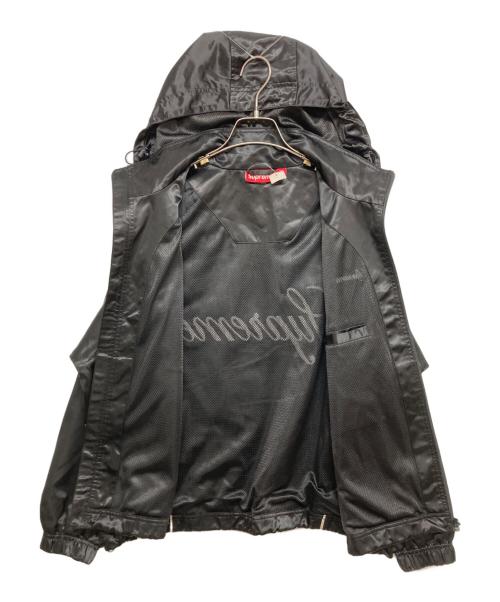 SUPREME（シュプリーム）Supreme (シュプリーム) Satin Hooded Track Jacket ブラック サイズ:SIZE Sの古着・服飾アイテム